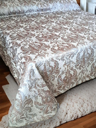 Copriletto liscio Jacquard matrimoniale Mon Amour art.Marrakech colore grigio Casa e cucina/Tessili per la casa/Biancheria da letto/Copriletti Biancheria Arredo Home - Nola, Commerciovirtuoso.it