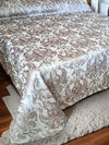 Copriletto liscio Jacquard matrimoniale Mon Amour art.Marrakech colore tortora Casa e cucina/Tessili per la casa/Biancheria da letto/Copriletti Biancheria Arredo Home - Nola, Commerciovirtuoso.it