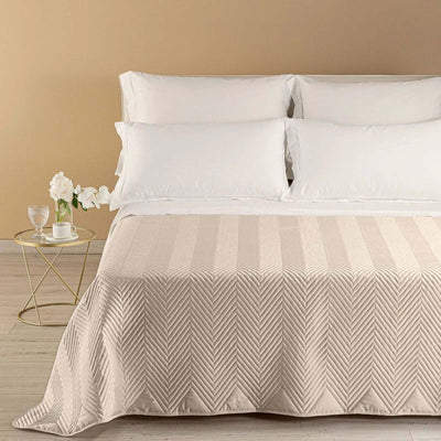 Copriletto primaverile matrimoniale continental in Raso di cotone - Caleffi