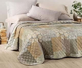 Copriletto Primaverile Trapuntato Caleffi Articolo Green Village in Cotone Matrimoniale (Grigio) Casa e cucina/Tessili per la casa/Biancheria da letto/Copriletti Biancheria Arredo Home - Nola, Commerciovirtuoso.it
