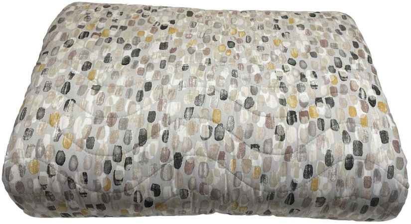 Copriletto trapuntato granito con trapuntatura ondina  – Maè , Via roma 60