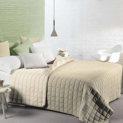 Copriletto-trapuntato-matrimoniale-Caleffi-art.Modern-colore-vaniglia