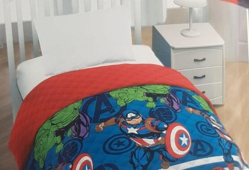 Copriletto trapuntino estivo disney avengers singolo