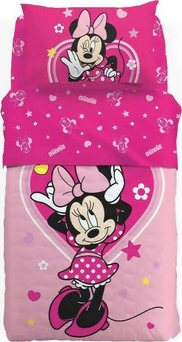Copriletto Trapuntino Primavera Estate Caleffi Disney Minnie Trendy In Cotone Con Imbottitura In Fibra Anallergica Misura 170x260 Cm Casa e cucina/Tessili per la casa/Biancheria per la cameretta/Trapunte e copriletti Puleo Casa - Palermo, Commerciovirtuoso.it