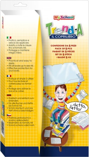Coprilibro Trend-A preformato - 48x31cm - neutro trasparente - Ri.plast - conf. 5 pezzi Cancelleria e prodotti per ufficio/Scuola e materiale didattico/Materiale scolastico/Copertine per i libri Eurocartuccia - Pavullo, Commerciovirtuoso.it