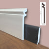 bancale da 100ml di Battiscopa COPRIMARMO DUCALE in POLIMERI linea BASICBOARD  138x22mm - BIANCO