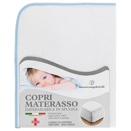 Coprimaterasso per culla/carrozzina gommato 70 x 100 cm