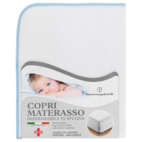 Coprimaterasso per culla/carrozzina gommato 70 x 100 cm