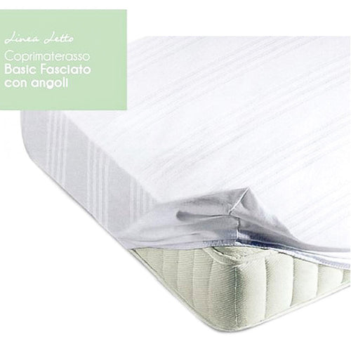 Coprimaterasso fasciato con angoli 1 posto lettino art basic