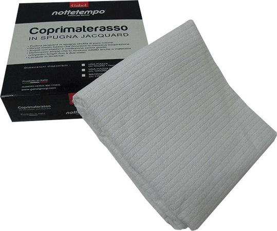 Coprimaterasso-Singolo-con-angoli-in-Spugna-Jacquard-GABEL
