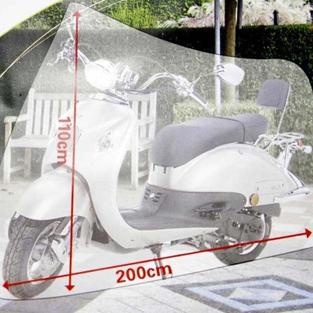 COPRIMOTO COPRI MOTO SCOOTER BICICLETTA 110 X 200 CM BIANCO PEVA IMPERMEABILE Auto e Moto/Moto accessori e componenti/Accessori/Teli per moto Trade Shop italia - Napoli, Commerciovirtuoso.it