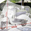 Coprimoto-Copri-Moto-Scooter-Bicicletta-110-X-200-Cm-Bianco-Peva-Impermeabile