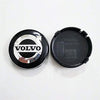4 Coprimozzi Tappi Borchie VOLVO XC-90/XC90 XC70 XC60 V40 64mm Compatibile Nero Cromato Cerchi in Lega