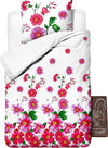 Copripiumino 1 Piazza e mezza fiori rossi e rosa dim. 200 X 200 cm Casa e cucina/Tessili per la casa/Biancheria per la cameretta/Lenzuola e federe/Set di lenzuola e federe Store Kitty Fashion - Roma, Commerciovirtuoso.it