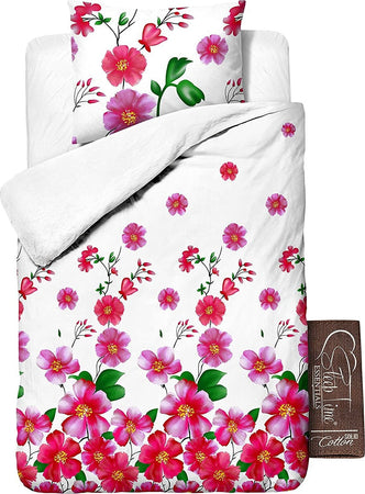 Copripiumino 1 Piazza e mezza fiori rossi e rosa dim. 200 X 200 cm Casa e cucina/Tessili per la casa/Biancheria per la cameretta/Lenzuola e federe/Set di lenzuola e federe Store Kitty Fashion - Roma, Commerciovirtuoso.it