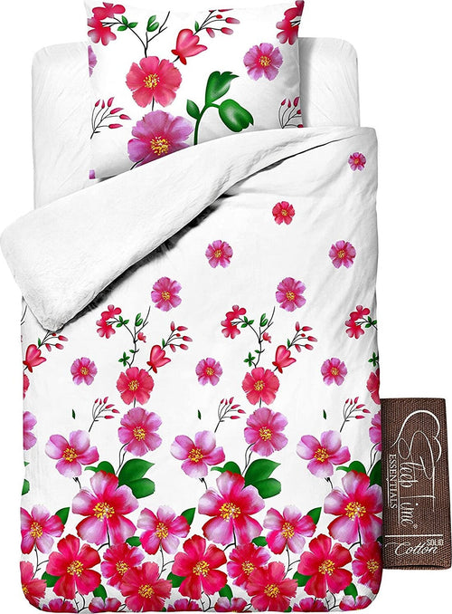 Copripiumino 1 Piazza e mezza fiori rossi e rosa dim. 200 X 200 cm Casa e cucina/Tessili per la casa/Biancheria per la cameretta/Lenzuola e federe/Set di lenzuola e federe Store Kitty Fashion - Roma, Commerciovirtuoso.it