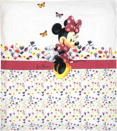 Copripiumino-culla-neonato-Minnie-Love-Flowers-Disney