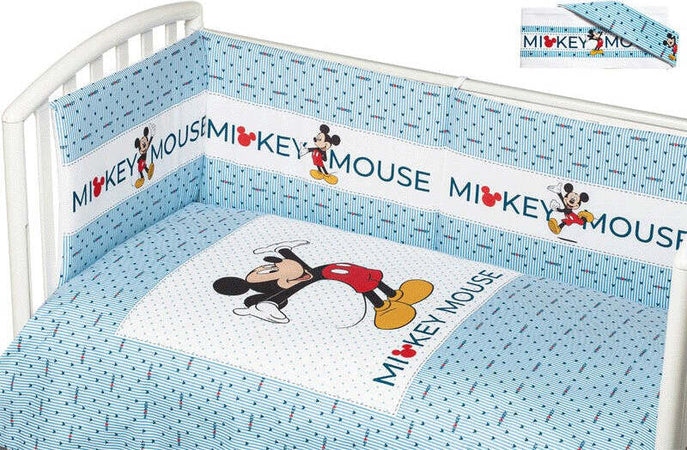 Copripiumino-lettino-con-paracolpi-Disney-Mickey-Mouse