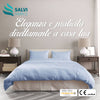 Copripiumino Matrimoniale Cotone 100% AZZURRO Double Face AZZURRO e BIANCO Inserimento Facile Set Copri Piumino E Federe Sacco Piumino Blu Chiaro 245 X 256 Cm 2x Cuscino 50 X 80 Cm Copri Piumino Con Patella Oeko-Tex Salvi Fabrics Casa e cucina/Tessili per la casa/Biancheria da letto/Copripiumini e set da letto/Set copripiumini e federe Salvi Fabrics - Casorate Sempione, Commerciovirtuoso.it