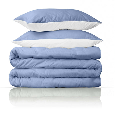 Copripiumino Matrimoniale Cotone 100% GRIGIO AZZURRO Double Face Azzurro Polvere BIANCO Inserimento Facile Set Copri Piumino E Federe Sacco Piumino Azzurro Grigio 245 X 256 Cm 2x Cuscino 50 X 80 Cm Copri Piumino Con Patella Oeko-Tex Salvi Fabrics Casa e cucina/Tessili per la casa/Biancheria da letto/Copripiumini e set da letto/Set copripiumini e federe Salvi Fabrics - Casorate Sempione, Commerciovirtuoso.it