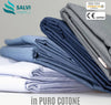 Copripiumino Matrimoniale Cotone Puro 100% Double Face Inserimento Facile Set Copripiumino E Federe Sacco Piumino 245 X 256 Cm 2x Cuscino 50 X 80 Cm Copri Piumino Con Patella Oeko-Tex Salvi Fabrics Casa e cucina/Tessili per la casa/Biancheria da letto/Copripiumini e set da letto/Set copripiumini e federe Salvi Fabrics - Casorate Sempione, Commerciovirtuoso.it