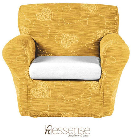 Copripoltrona Elasticizzato Brio Hessense Cuori