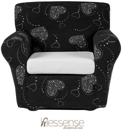 Copripoltrona Elasticizzato Brio Hessense Cuori