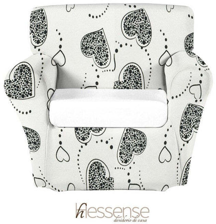 Copripoltrona Elasticizzato Brio Hessense Cuori