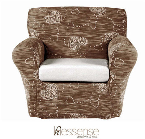 Copripoltrona Elasticizzato Brio Hessense Cuori