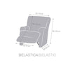 Copripoltrona Jaz recliner grigio 70-110