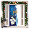Copri Porta Natalizio Con Elastico Decorazioni Sfondi Addobbi Natale 90x210 Cm