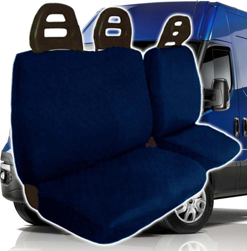 COPRISEDILI COPRI SEDILI PER FURGONE 3 POSTI UNIVERSALI IN COTONE BLU SCURO Auto e Moto/Accessori per auto/Coprisedili e accessori comfort/Set per interni Trade Shop italia - Napoli, Commerciovirtuoso.it