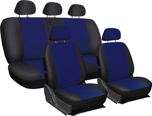 COPRISEDILI UNIVERSALI PER AUTO IN COTONE BICOLORE BLU SCURO E NERO COPRI SEDILE Auto e Moto/Accessori per auto/Coprisedili e accessori comfort/Set per interni Trade Shop italia - Napoli, Commerciovirtuoso.it