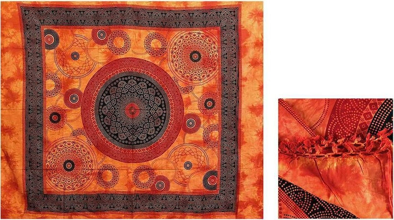 Copritutto Telo Arredo Cotone Misura 210x240 Fantasia Cerchio Casa e cucina/Decorazioni per interni/Arazzi e tappezzeria La Bottega del Risparmio - Bari, Commerciovirtuoso.it
