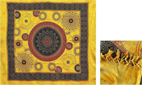 Copritutto Telo Arredo Cotone Misura 210x240 Fantasia Cerchio Casa e cucina/Decorazioni per interni/Arazzi e tappezzeria La Bottega del Risparmio - Bari, Commerciovirtuoso.it