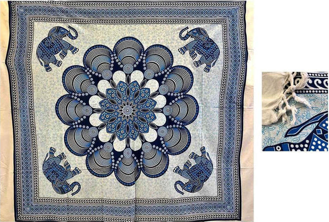 Copritutto Telo Arredo Cotone Misura 210x240 Fantasia Elefante E Cerchio Casa e cucina/Decorazioni per interni/Arazzi e tappezzeria La Bottega del Risparmio - Bari, Commerciovirtuoso.it
