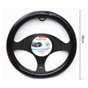 Coprivolante Copertura Per Sterzo Auto Fodera Universale Da 38 Cm Nero Cv-13