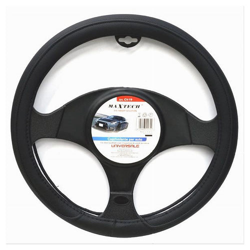 Coprivolante Universale Auto Copertura Fodera Protezione Sterzo 38cm Nero Cv-19