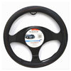 Coprivolante Universale Auto Fodera Sterzo 38cm Nero Con Cuciture Colorate Cv-21