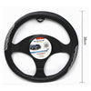 Coprivolante Universale Fodera Sterzo Per Auto 38 Cm Nero Con Dettagli Cv-23