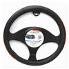 Coprivolante Universale Per Auto Fodera Sterzo 38cm Nero Dettagli Laterali Cv-24