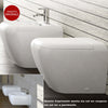 Copriwater-Ceramica-Cielo-modello-Shui-Originale-Bianco-chiusura-Soft-Close-Rallentata-Ammortizzata
