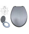 Copriwater Copri Sedile Wc Bagno Universale Cerniere Acciaio Grigio Lucido 52969a