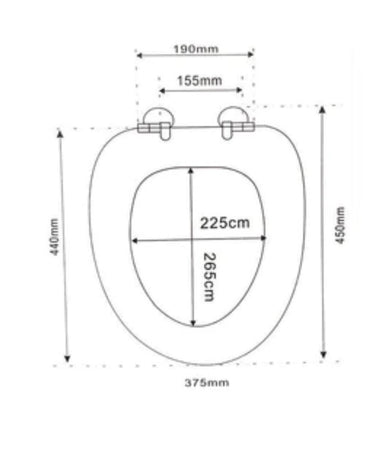 Copriwater Copri Water Sedile Wc Bagno Universale Cerniere Acciaio Pesci Mar