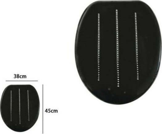 Copriwater-Copri-Water-Sedile-Wc-Bagno-Universale-Mdf-Nero-Righe-Strass-59206
