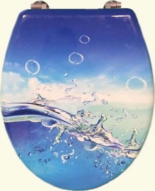 COPRIWATER COPRI WATER WC SEDILE BAGNO UNIVERSALE CERNIERE IN ACCIAIO ONDA MARE  Trade Shop italia - Napoli, Commerciovirtuoso.it
