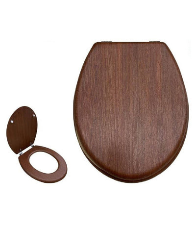 Copriwater Copri Wc Sedile Universale Bagno Legno Con Cerniere Resistente 52948a
