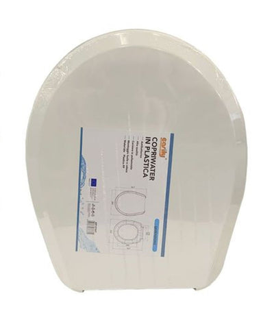 Copriwater Coprivaso Sedile Wc Tavoletta Bagno In Plastica Orhidea Bianco 87637