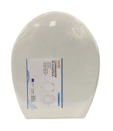 Copriwater Coprivaso Sedile Wc Water Bagno In Plastica Magnolia Bianco 87631
