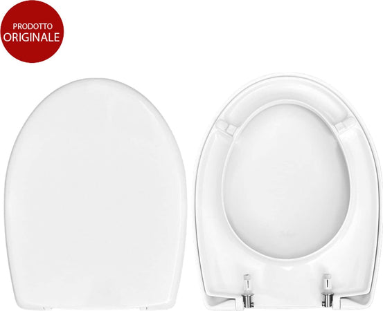 Copriwater-Dolomite-Perla-New-ORIGINALE-in-termoindurente-cerniere-inox-codice-J326900-colore-bianco